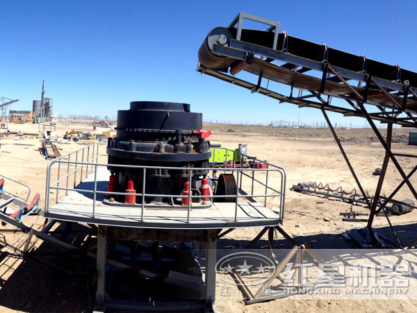 圓錐破生產(chǎn)能力現(xiàn)場(chǎng)圖