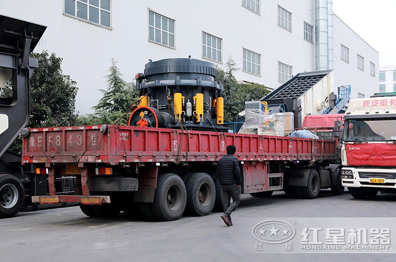 渣土粉碎設備發(fā)貨現場圖