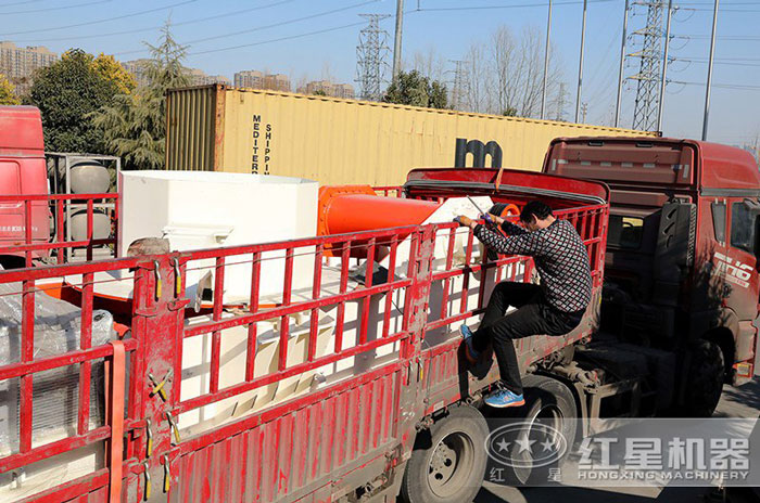 紅星第六代新型制砂機(jī)發(fā)貨圖