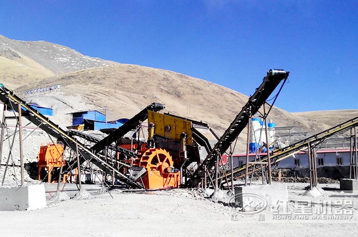 洗砂機(jī)作業(yè)現(xiàn)場