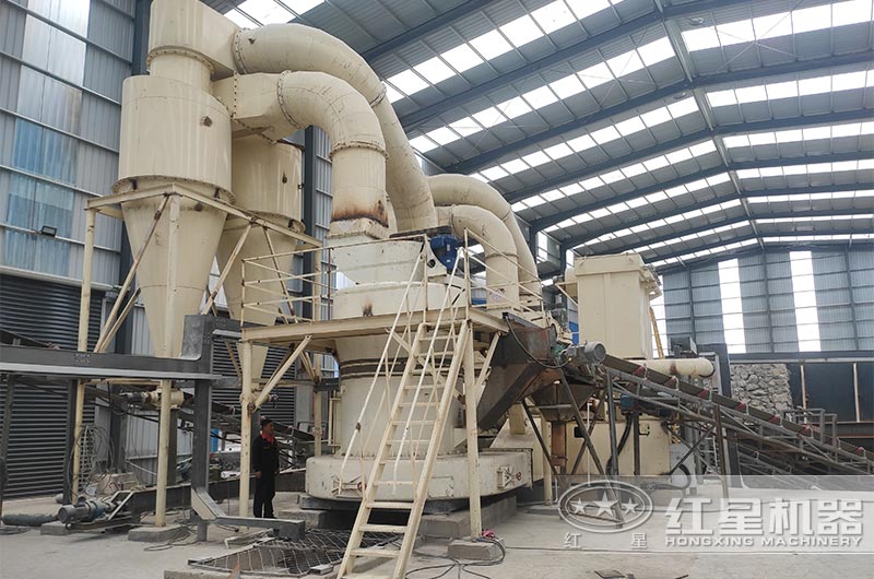 紅星廠家為客戶設(shè)計(jì)承建的無(wú)人作業(yè)磨粉車間